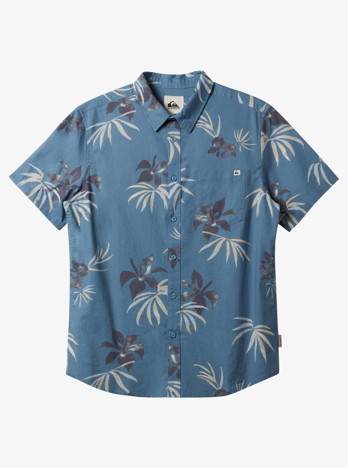Apero Classic Short Sleeve Woven Shirt - Blue Shadow Aop Mix Bag