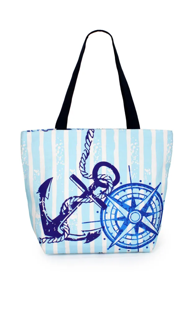 EBB10608 ANCHOR PRINT TOTE BAG