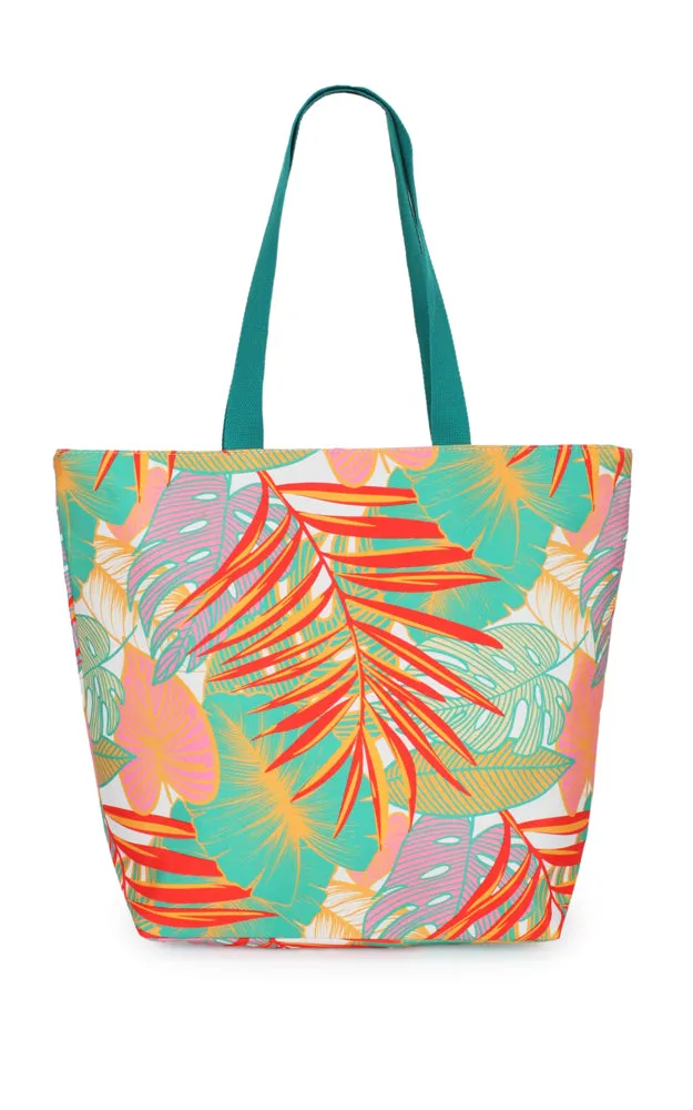 EBB10967 TROPICAL PRINT TOTE BAG