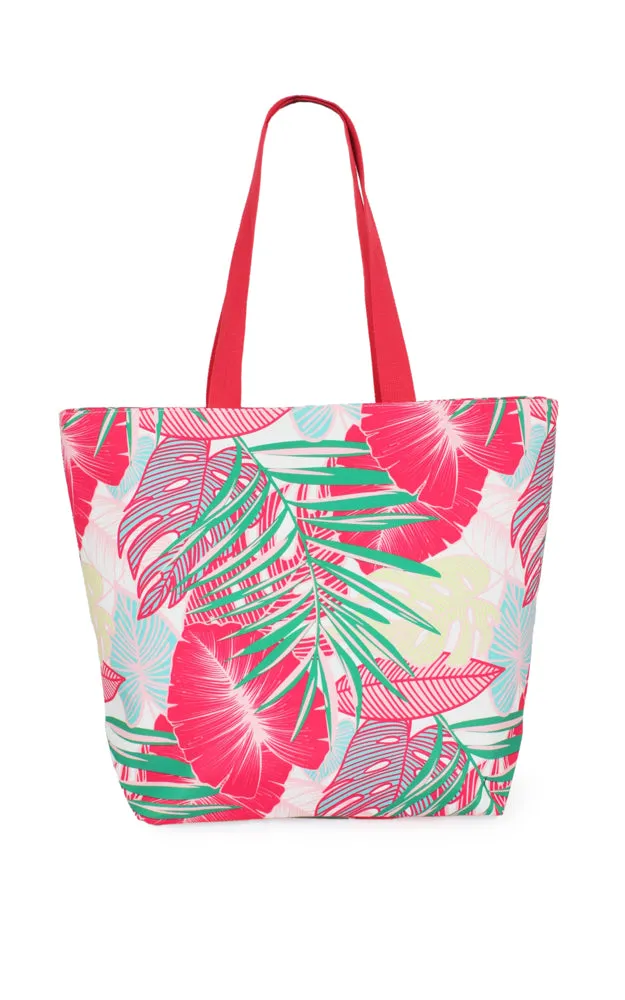EBB10967 TROPICAL PRINT TOTE BAG