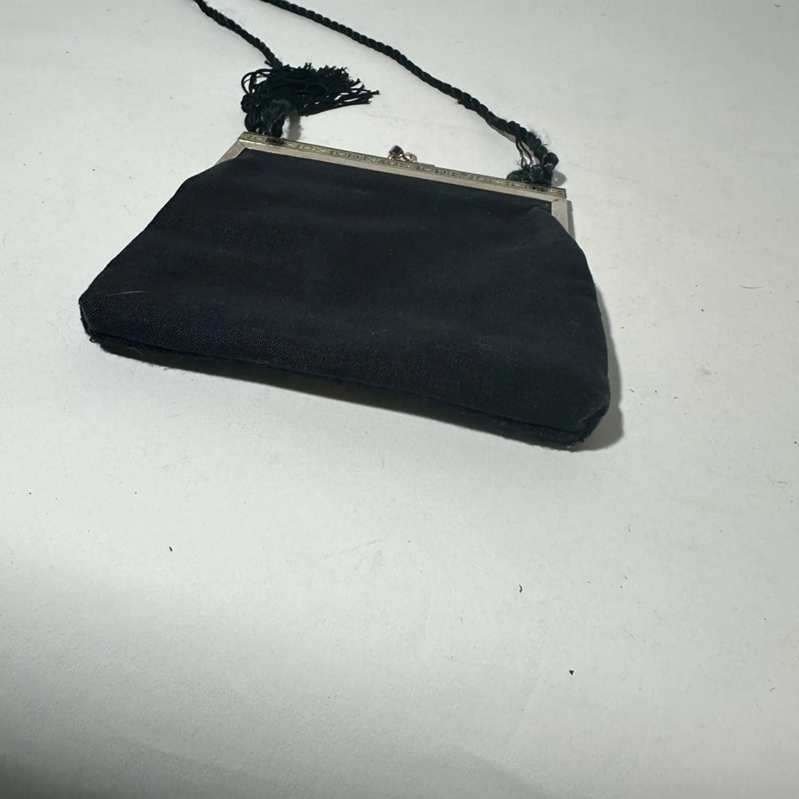 Elegant Black Floral Wristlet Clutch