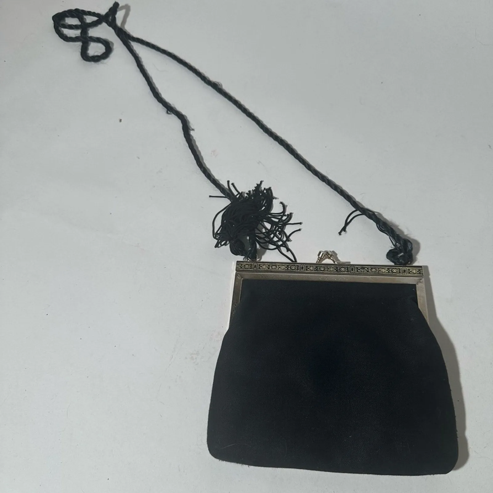 Elegant Black Floral Wristlet Clutch