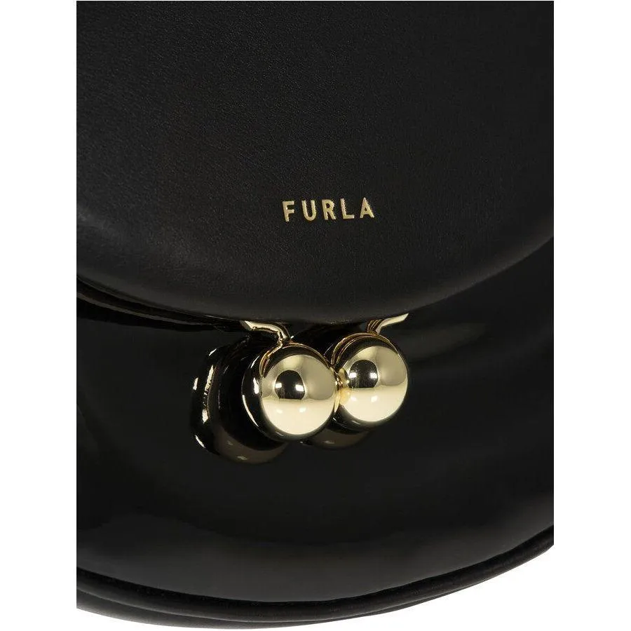 Furla Portagioia Mini Crossbody - Black/Gold