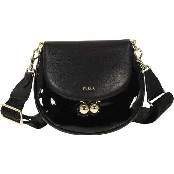 Furla Portagioia Mini Crossbody - Black/Gold