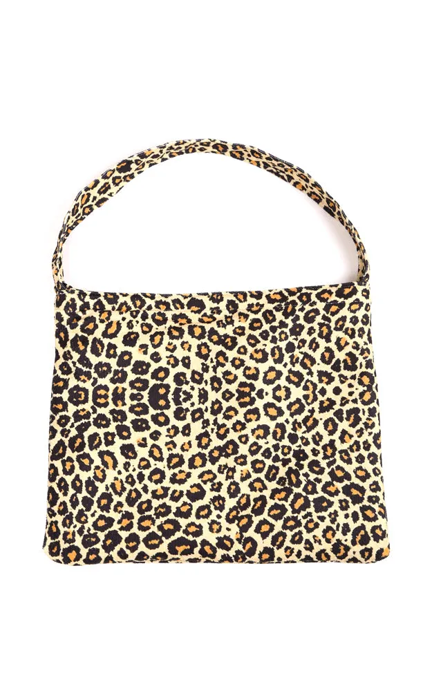 JTB002-1 2 in 1 Leopard Pattern Beach Towel & Beach Bag