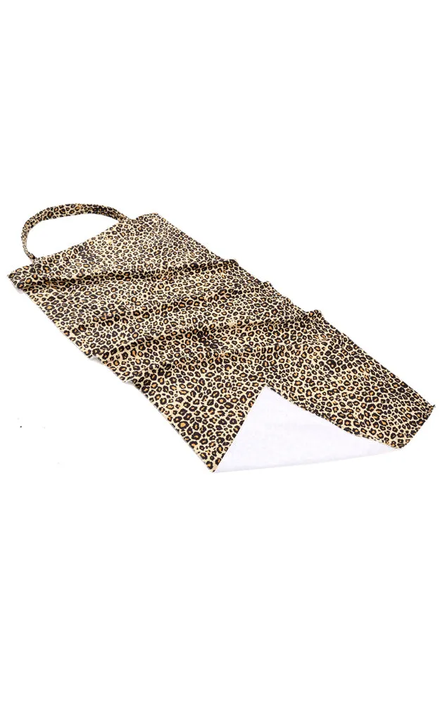 JTB002-1 2 in 1 Leopard Pattern Beach Towel & Beach Bag