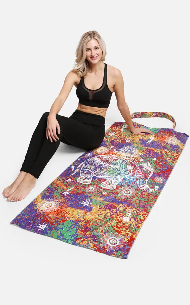 JTB002-18 2 in 1 Elephant Pattern Beach Towel & Beach Bag