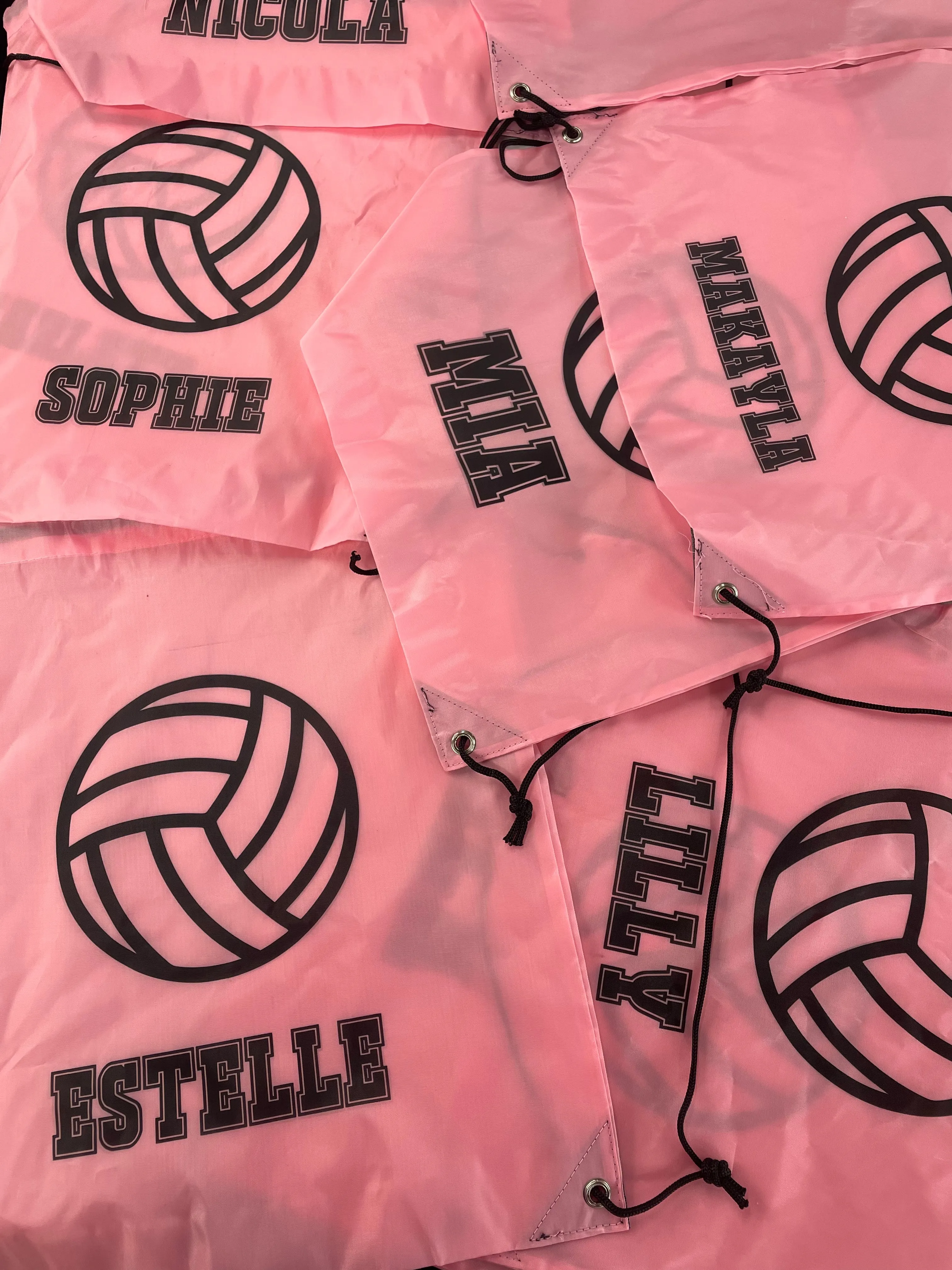Personalised Netball Drawstring Bag