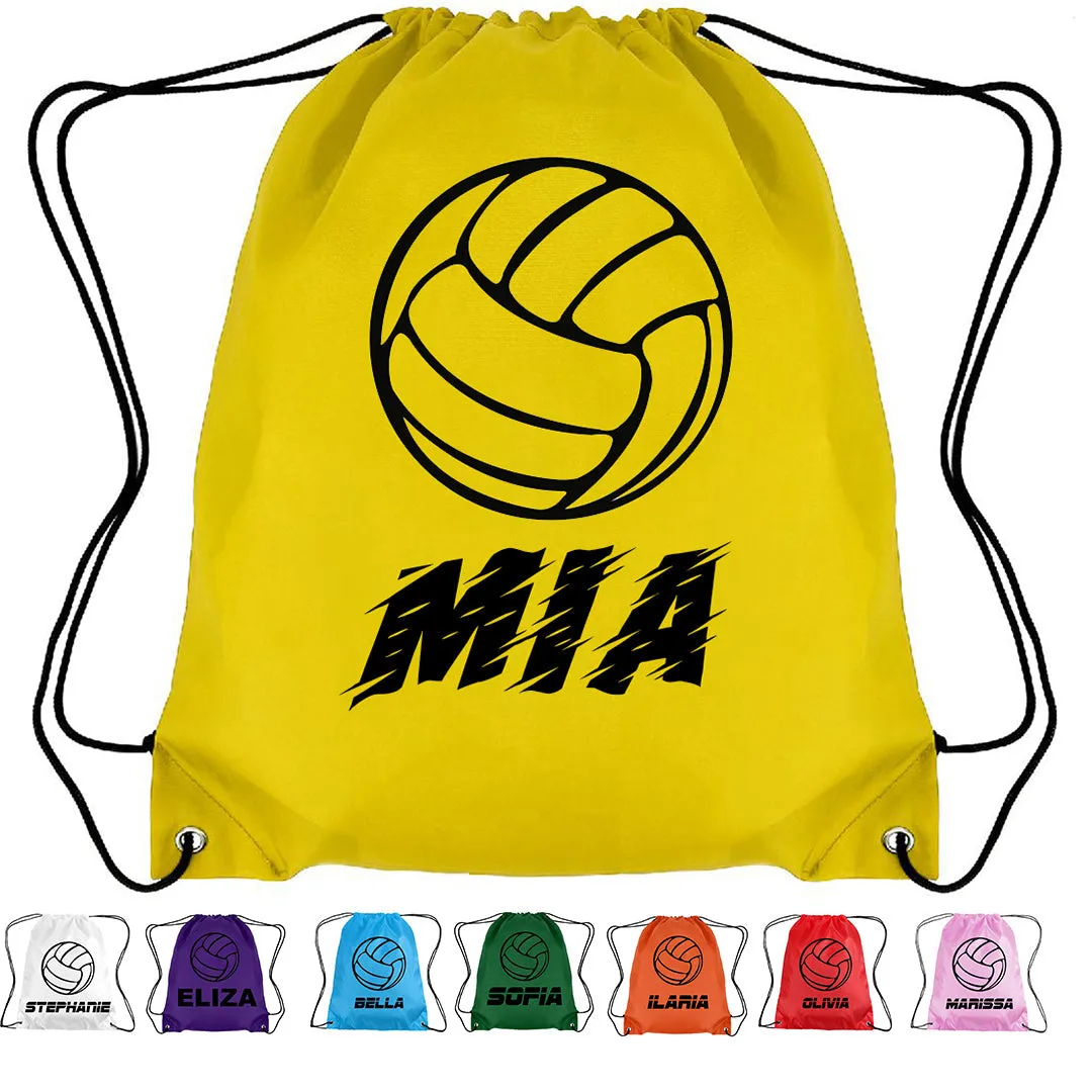 Personalised Netball Drawstring Bag