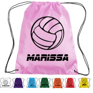 Personalised Netball Drawstring Bag