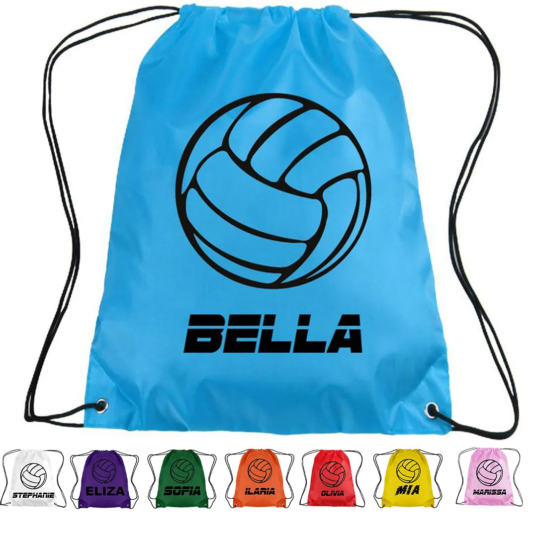Personalised Netball Drawstring Bag