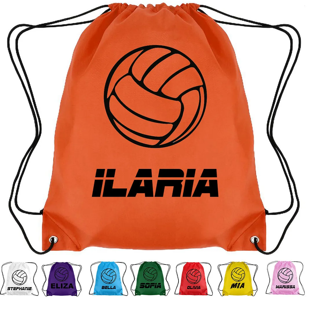 Personalised Netball Drawstring Bag