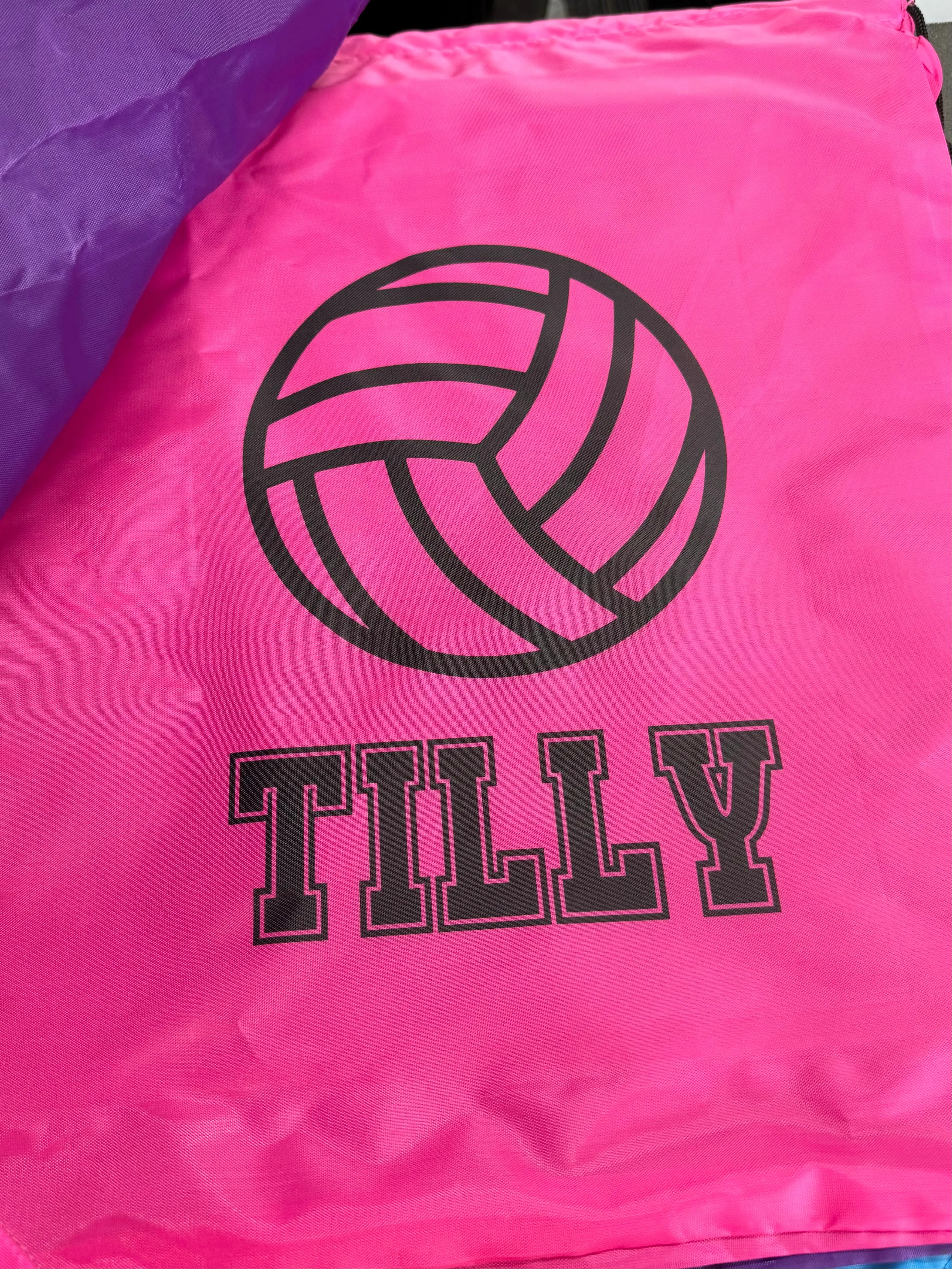 Personalised Netball Drawstring Bag