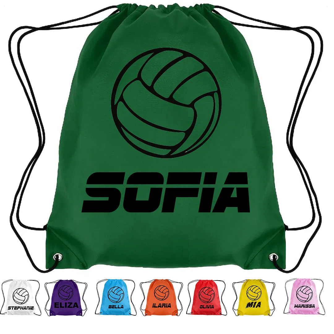 Personalised Netball Drawstring Bag