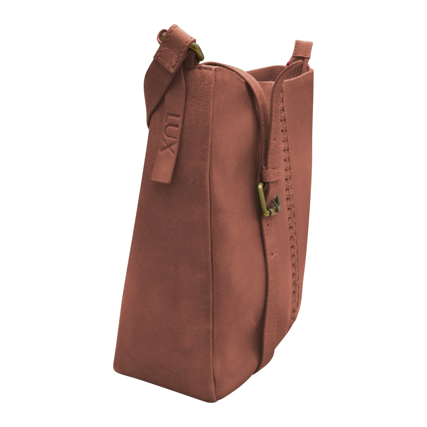 Urbano Braided Crossbody Bucket Bag