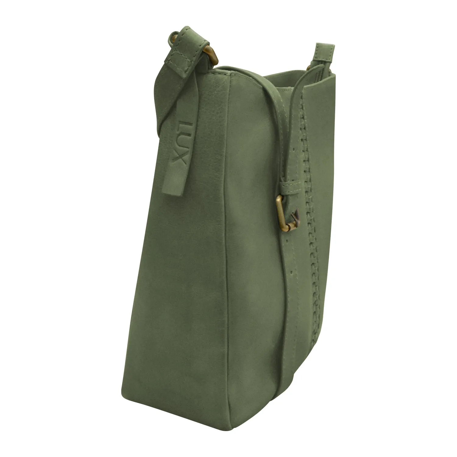 Urbano Braided Crossbody Bucket Bag